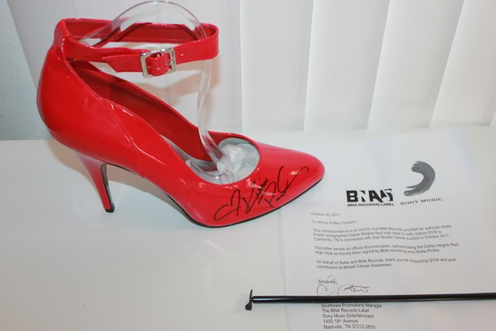 Kellie Pickler Autograph Signed Red High Heel Shoe