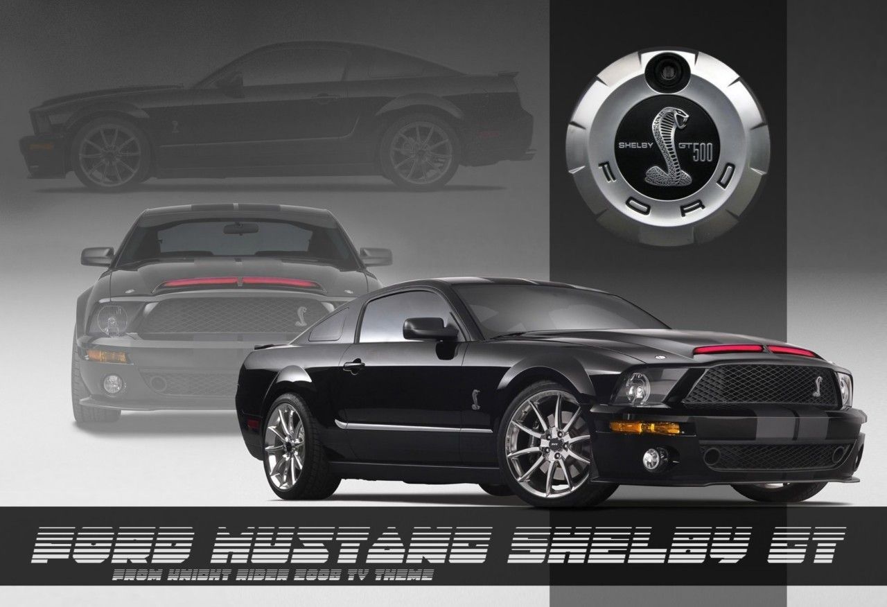 Poster Ford Mustang Knight Rider Kitt 13x19 inch Sports Car Classic