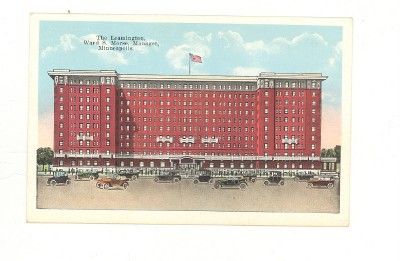 Early Minneapolis MN Leamington Hotel Unused Postcard