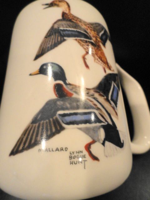 Vintage Mallard Lynn Bogue Hunt Mug Goss China Chatham N J Excellent