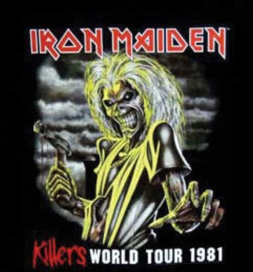 Iron Maiden Killers 1981 World Tour Rock Metal RARE T Shirt L NWT