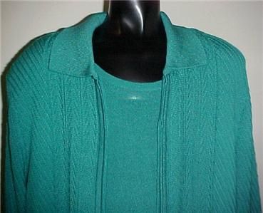 Philippe Marques 3pc Jade Green Knit Pant Outfit 10