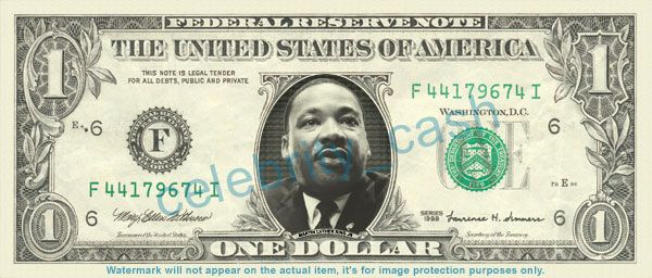 Martin Luther King Jr Dollar Bill Mint