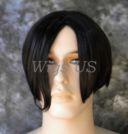 Wigs Sexy Mens Tempting Dark Brown Full Hairpiece Wig FS1