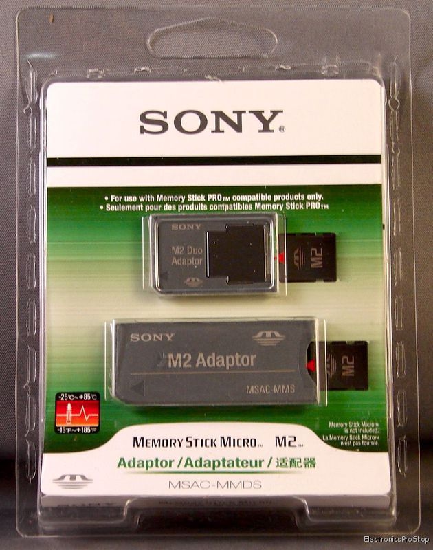 Sony Msacmmds Memory Stick Pro Duo Adapter Micro Media