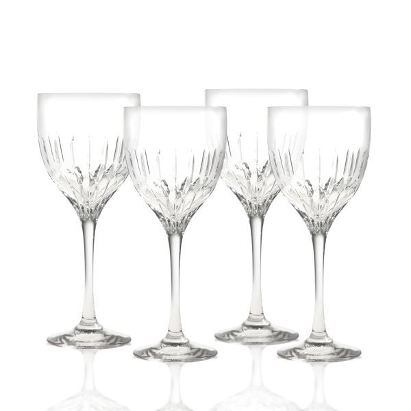 Mikasa Arctic Lights Modern Crystal Wine Glasses 4