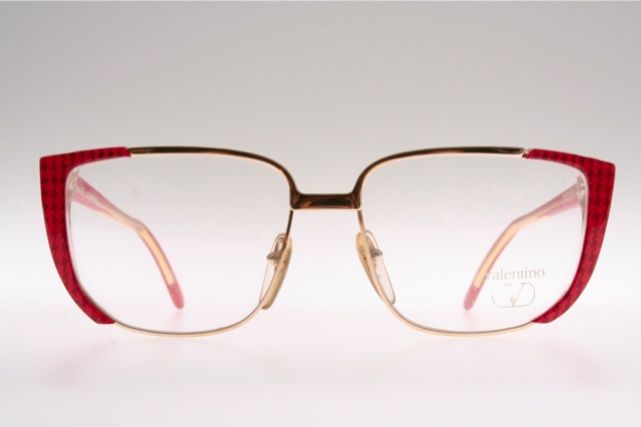 Big Red Golden Combi Lady`s Eyeglasses by Valentino Mod 133 B6W