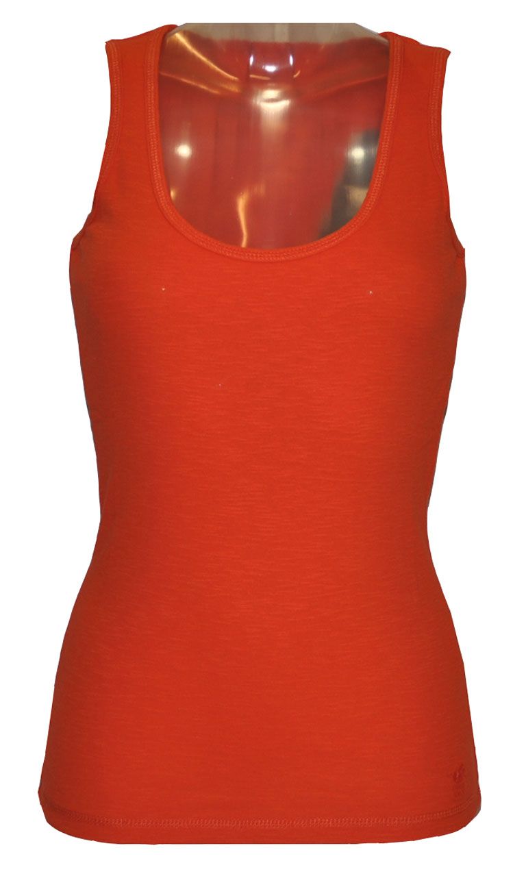 POLO SYLT Basic Tanktop Tank Top Rot orange Damenshirt Shirts S M L XL