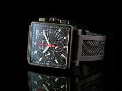 Union Glashütte AVERIN Automatik Chronograph Stahl  Neuwertig aus