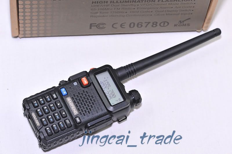 Original BaoFeng UV 5R Dual Band Dual Display 2 way VHF/UHF FM Radio