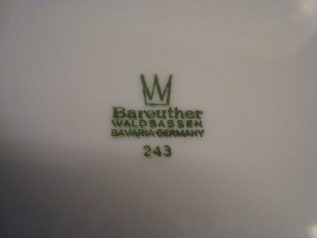 Porzellan Teller Bareuther Waldsassen Bavaria Gold rand Nr243