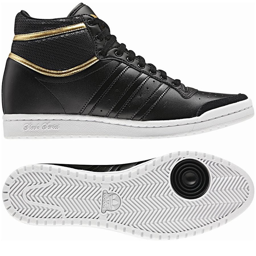 Adidas Originals Top Ten Hi Sleek Heel Black Schuhe Sneaker Damen