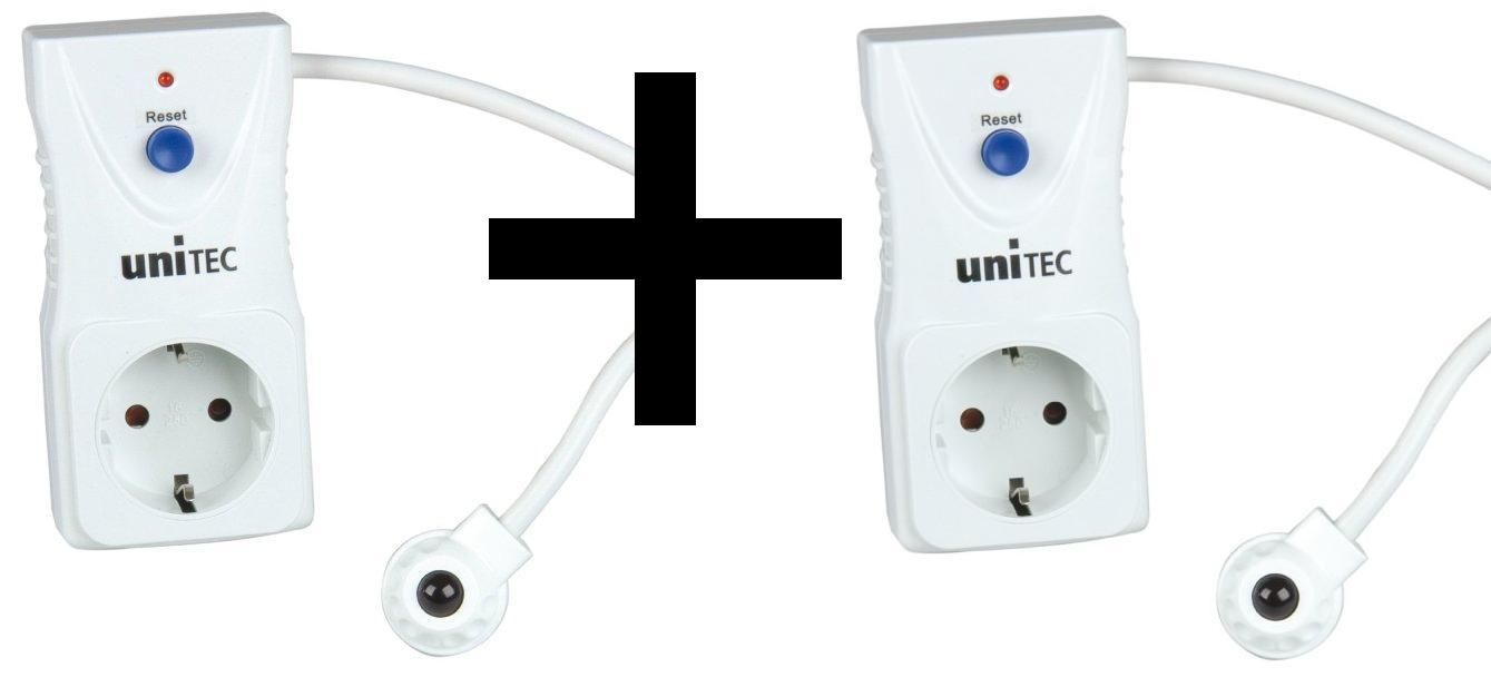 2x uniTEC TV Standby Killer Energiespargerät IR Sensor