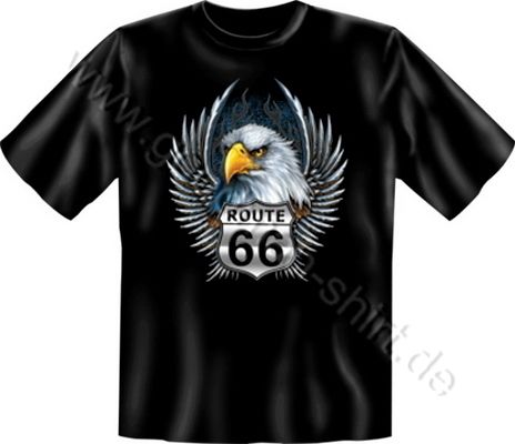 Shirt, Biker, Chopper, Adler, Route 66, 13034