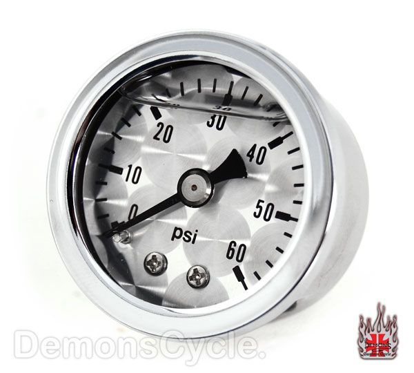 Oil Pressure Gauge with Mounting Kit for Harley Davidson Big Twin EVO