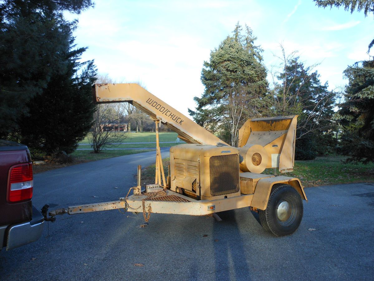 1984 Woodchuck Chipper Heavy Duty Ford Engine Trailer Mounted